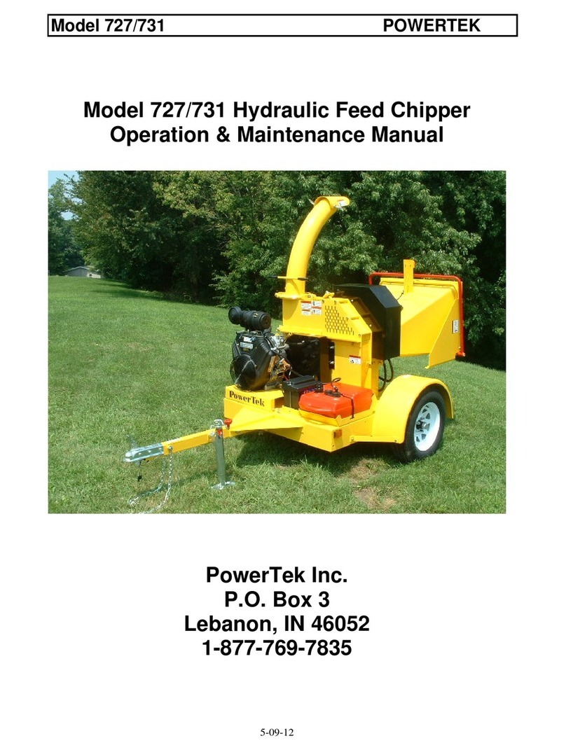 PowerTek 727 Operation & maintenance manual