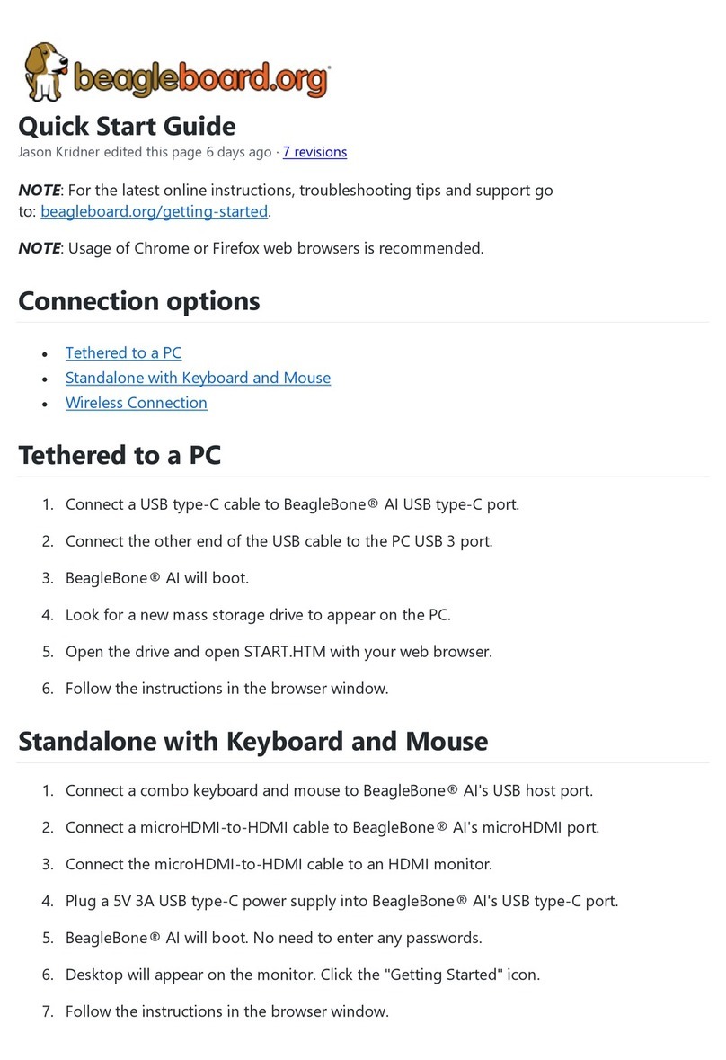 Beagleboard.org BeagleBone AI quick start guide