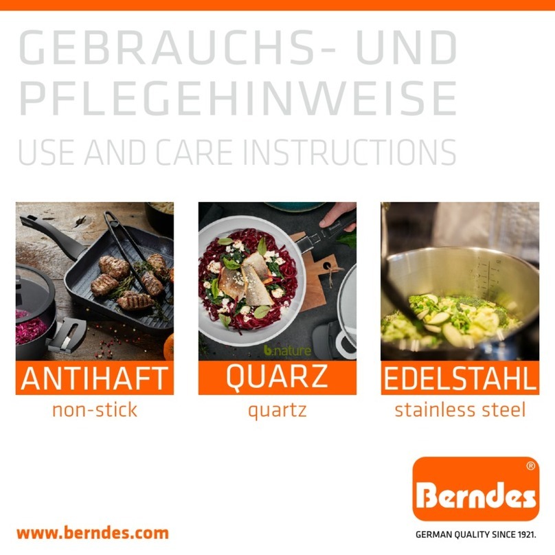 Berndes 231663 Quick reference guide