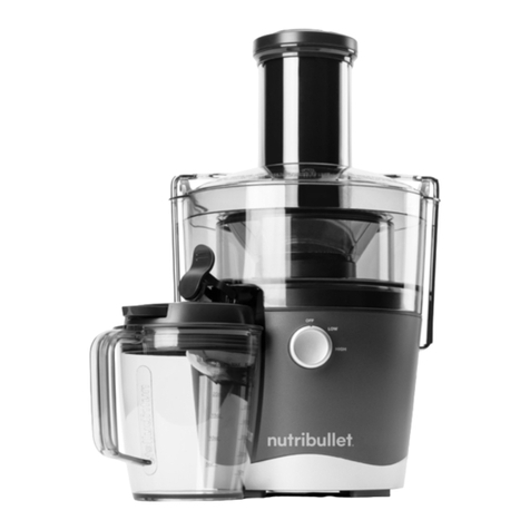 NUTRIBULLET Juicer User manual NUTRIBULLET Juicer User manual