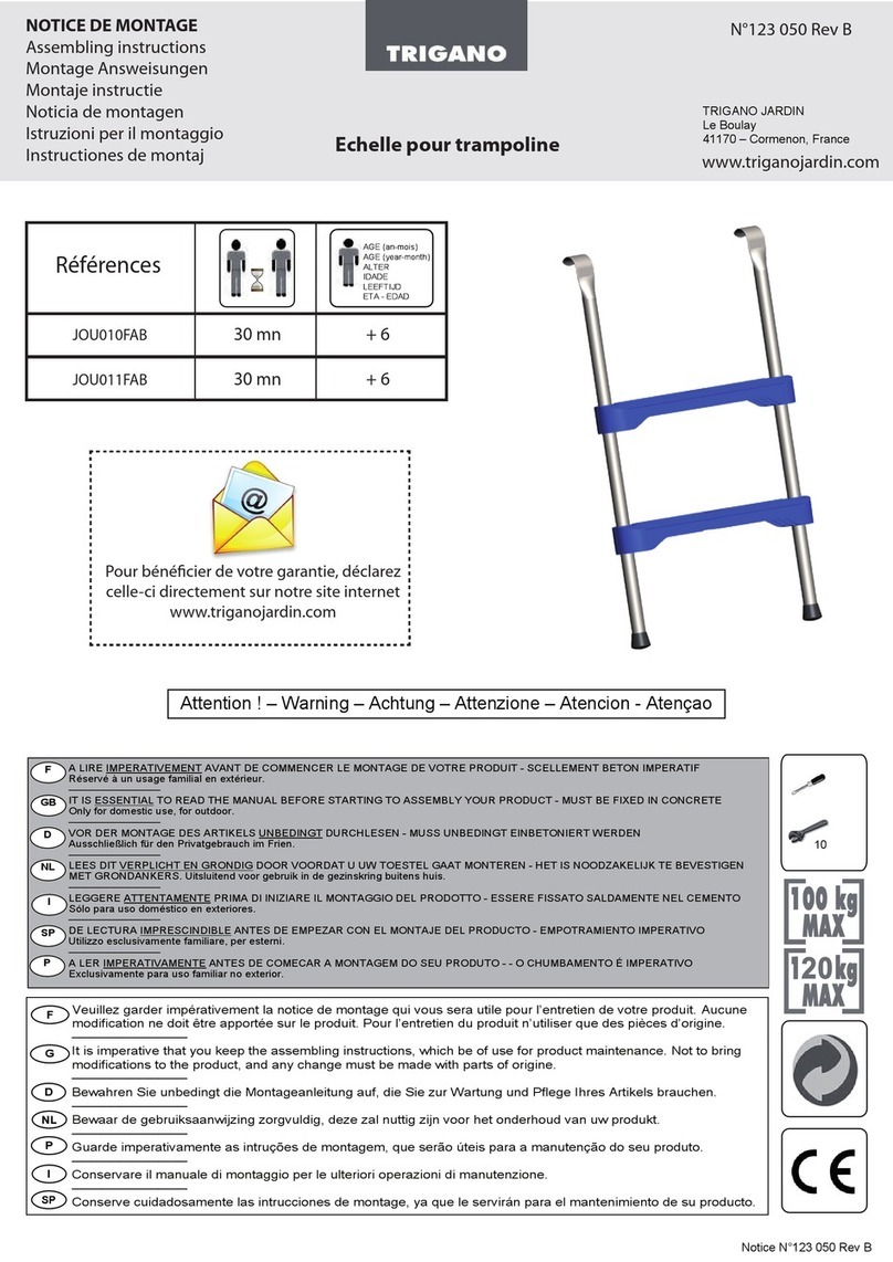 Trigano JOU010FAB Assembling instructions