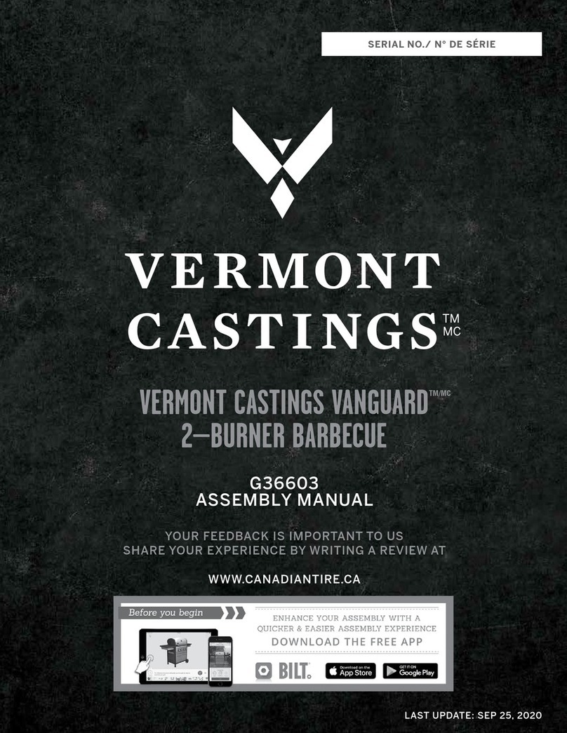 Vermont Castings VANGUARD G36603 User manual Vermont Castings VANGUARD G36603 User manual