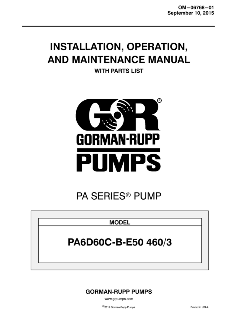 GORMAN-RUPP PA Series User manual GORMAN-RUPP PA Series User manual