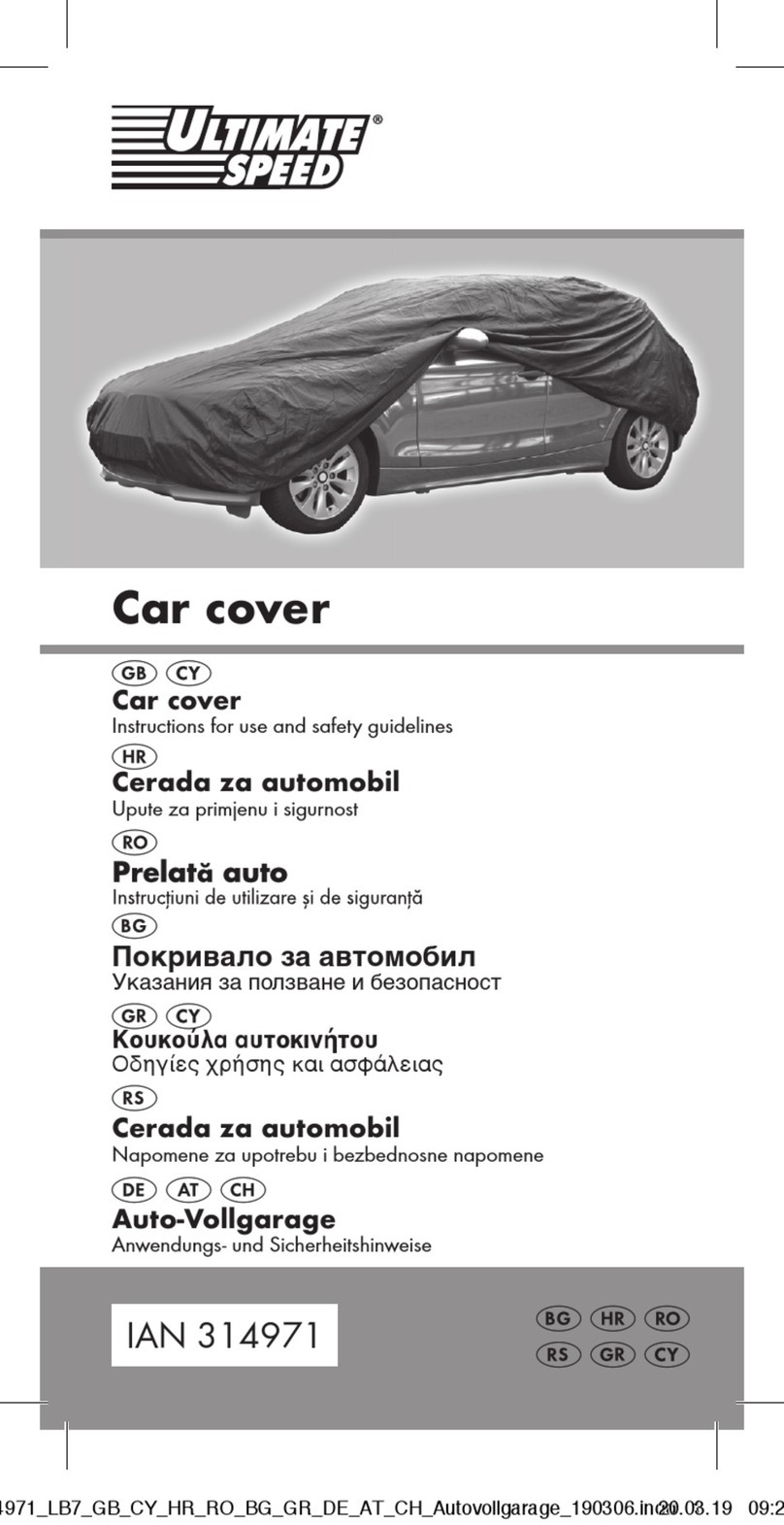 ULTIMATE SPEED 97432-7 User manual