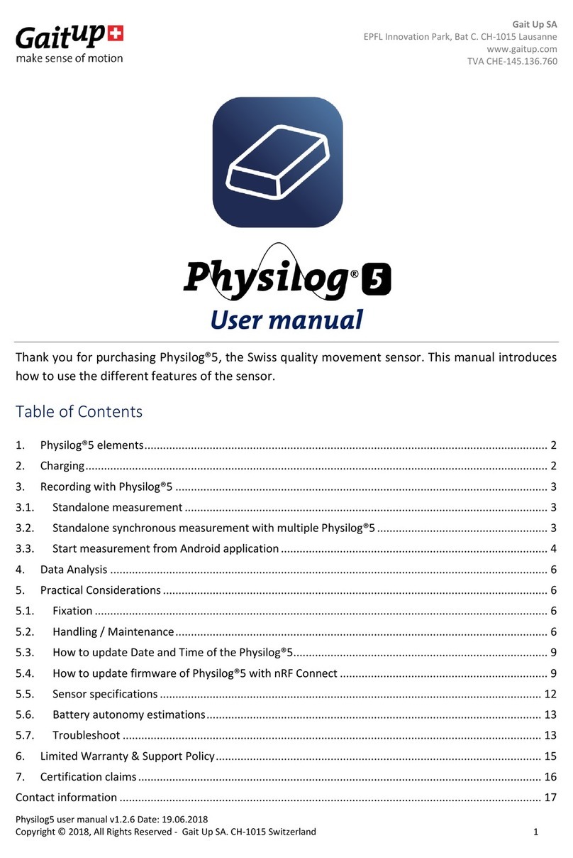 Gait up Physilog 5 user manual