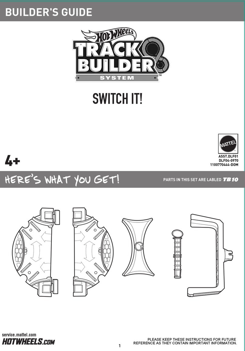 Mattel Hotwheels Track Builder Switch It! DLF04 Builder's guide
