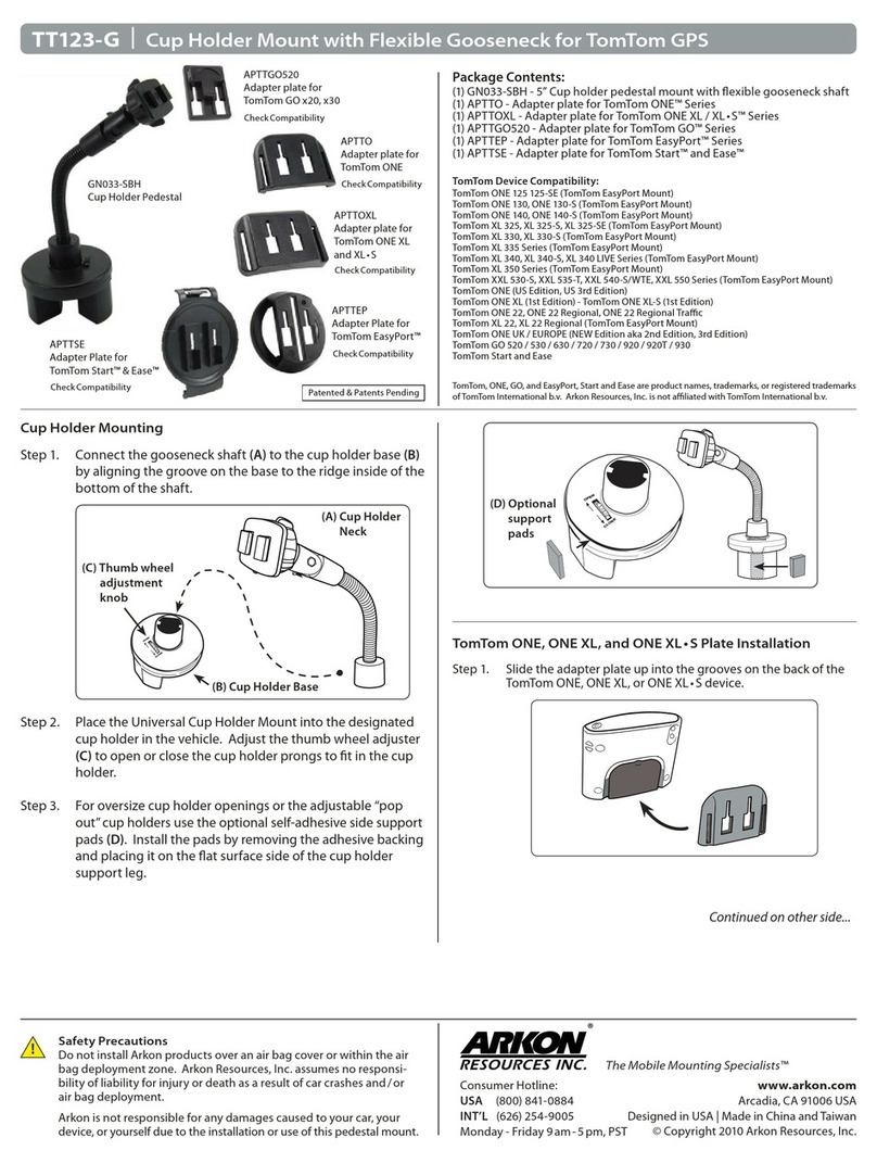 Arkon TT123-G User manual