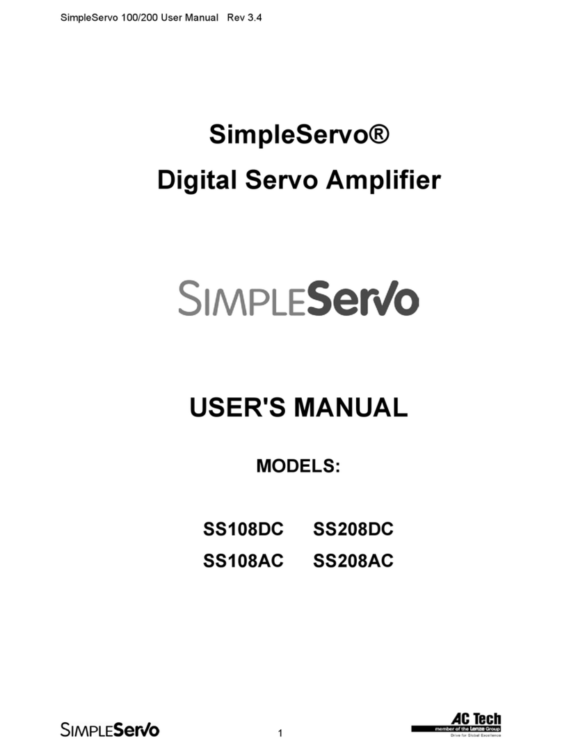 Lenze AC Tech SimpleServo SS108DC user manual