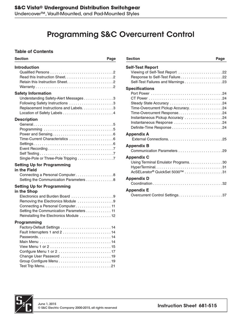 S&C Vista programming
