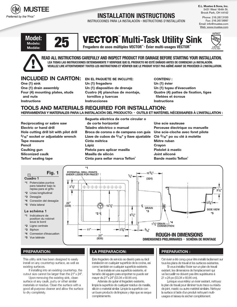 Mustee VECTOR 25 User manual