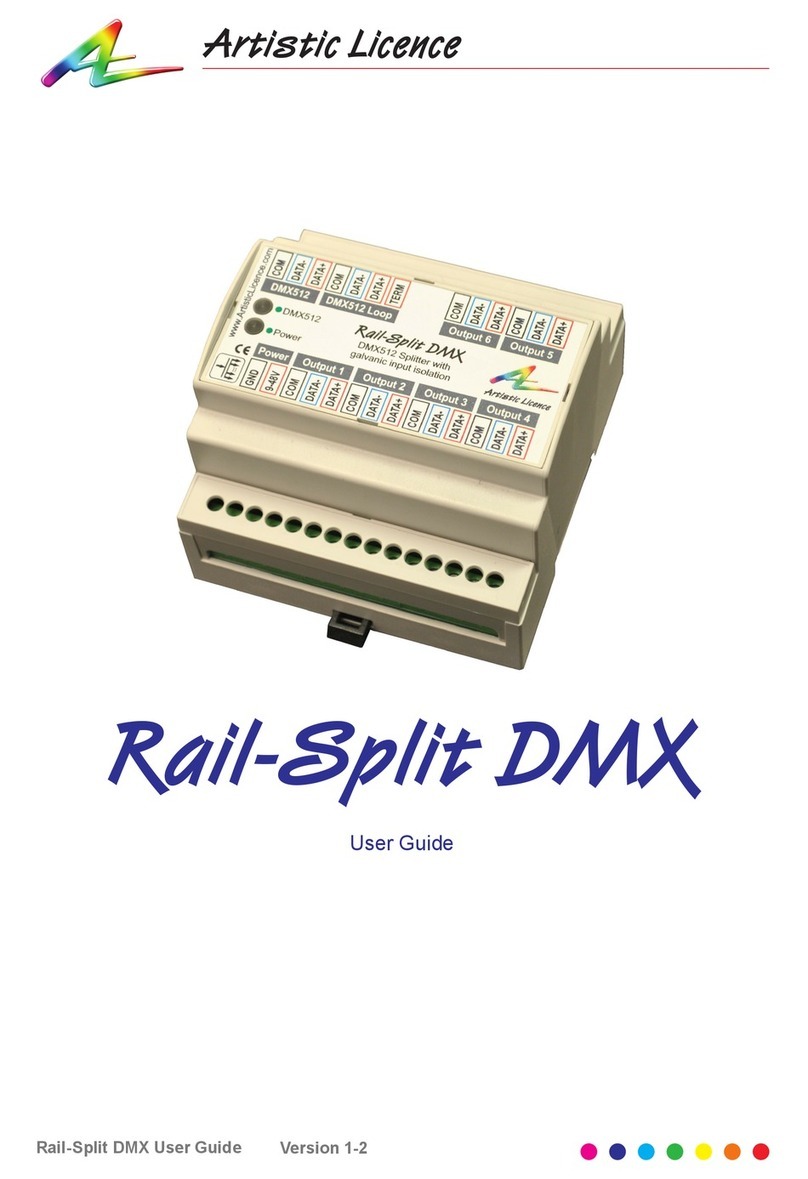 Artistic Licence Rail-Split DMX user guide Artistic Licence Rail-Split DMX user guide