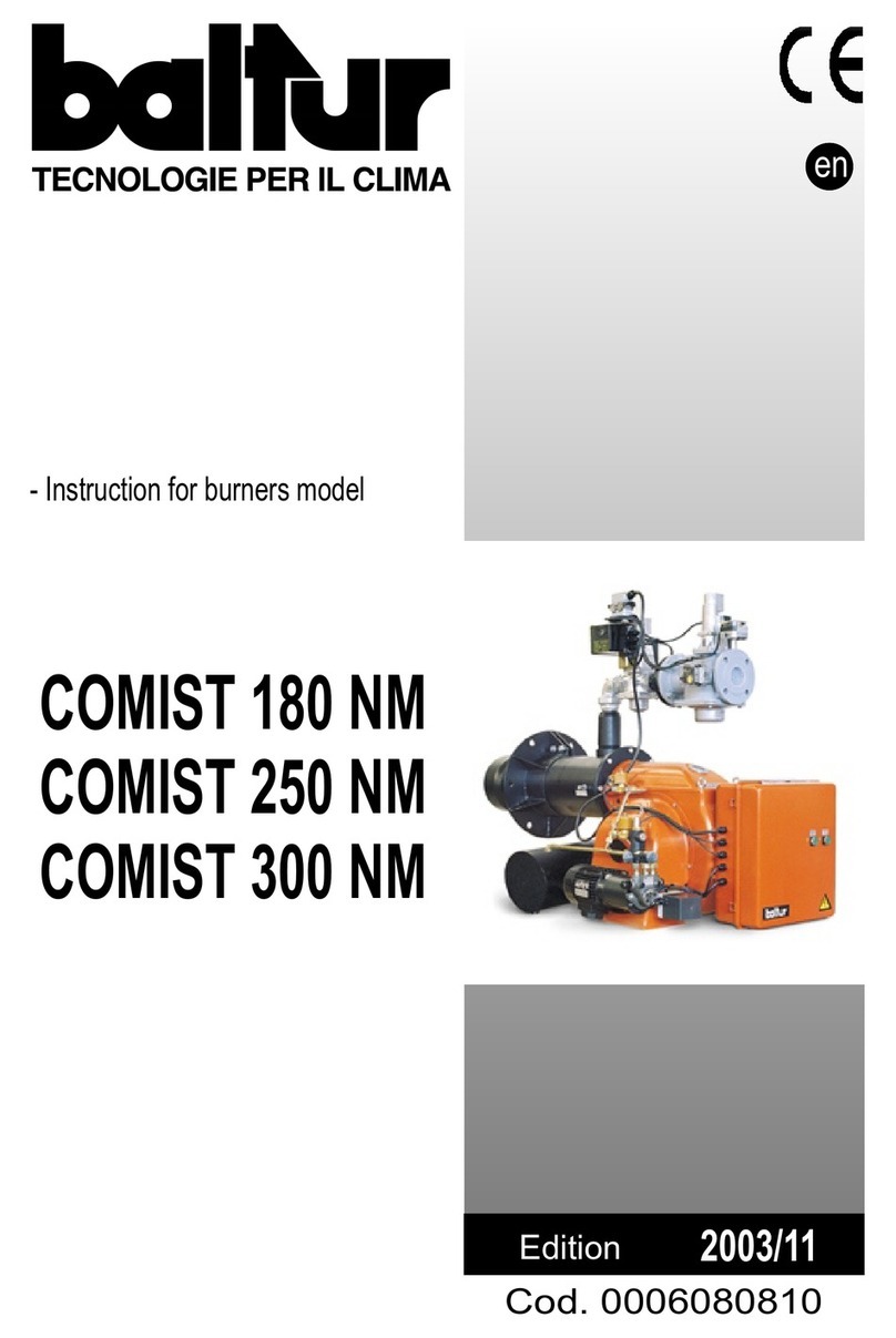 baltur COMIST 180 NM instructions baltur COMIST 180 NM instructions