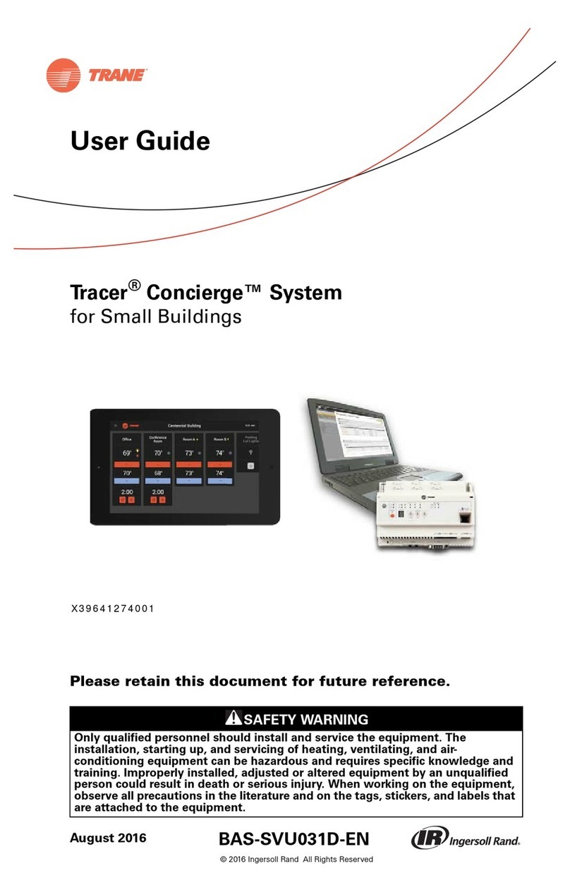 Trane Tracer Concierge User manual