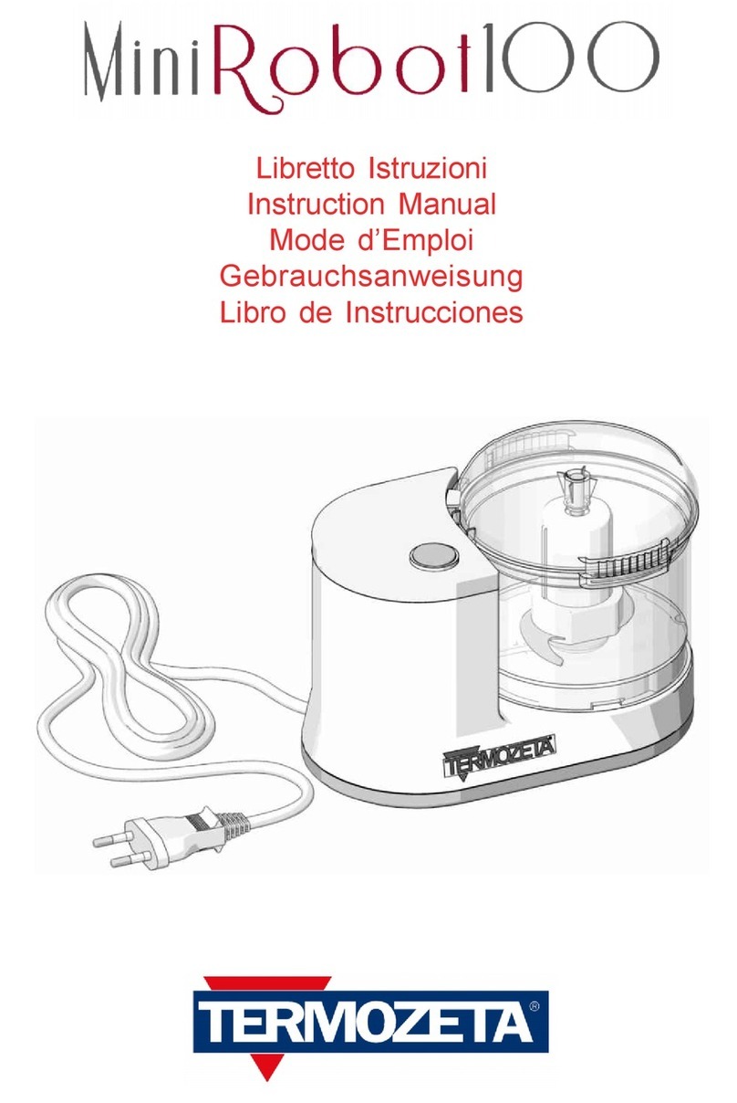 TERMOZETTA MINIROBOT 100 instruction manual