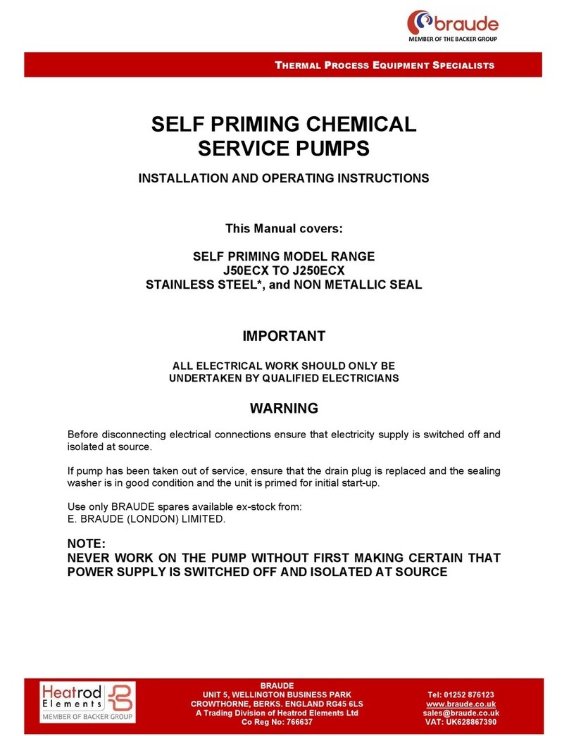 braude J ECX Series Installation and operating instructions braude J ECX Series Installation and operating instructions