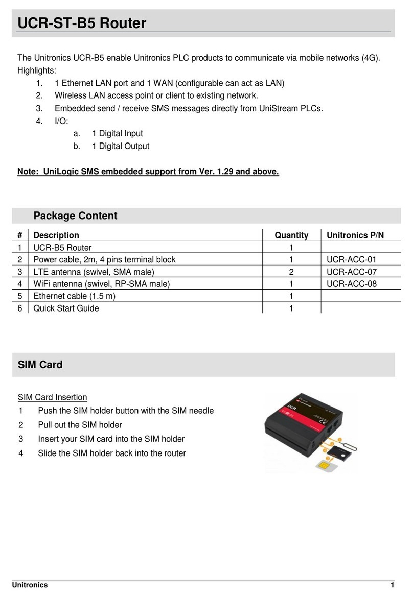 Unitronics UCR-ST-B5 quick start guide