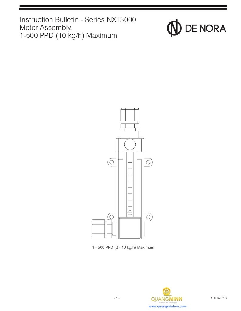 De Nora NXT3000 Series Instruction bulletin