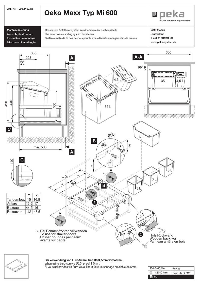 Peka Oeko Maxx Typ Mi 600 Assembly instruction