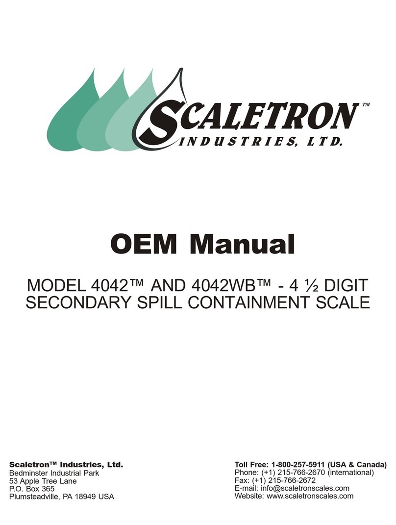 Scaletron 4042 Installation and operation manual