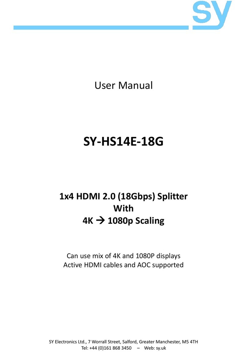 SY Electronics SY-HS14E-18G user manual