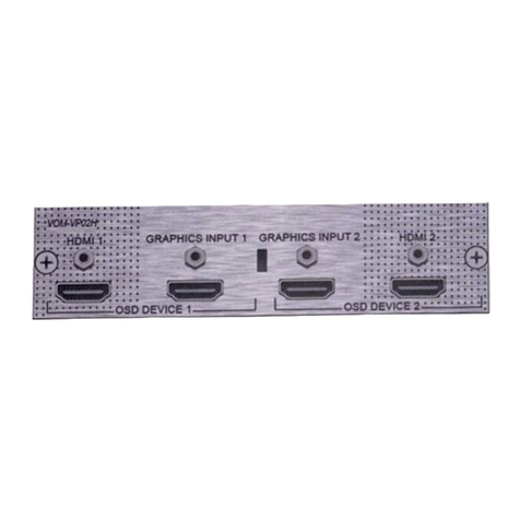 Savant VOM-VP02H User manual Savant VOM-VP02H User manual