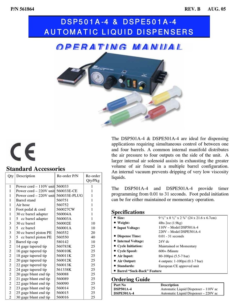 FISNAR DSP501A-4 operating manual FISNAR DSP501A-4 operating manual