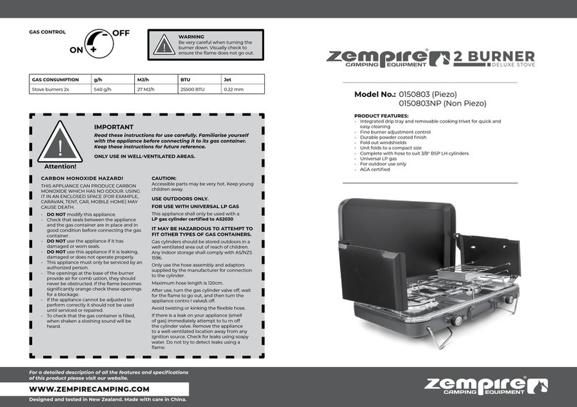 Zempire 0150803 manual