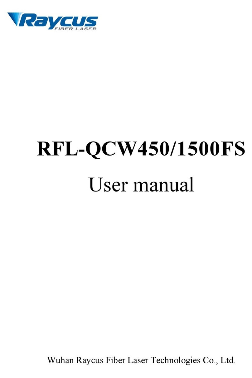 Raycus RFL-QCW450/1500FS User manual