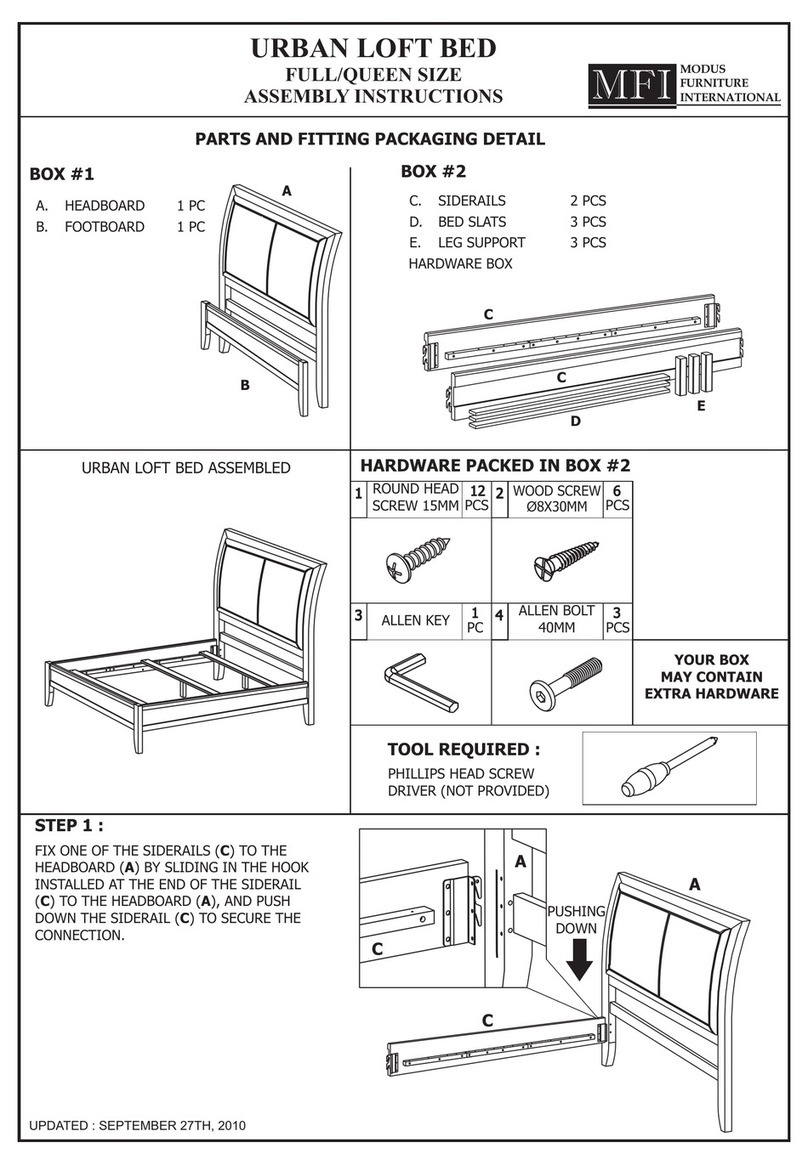 mFi URBAN LOFT BED Assembly instructions