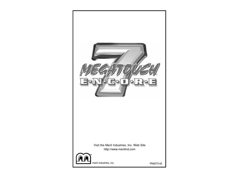 MERIT INDUSTRIES Megatouch 7 Encore Edition Operation manual