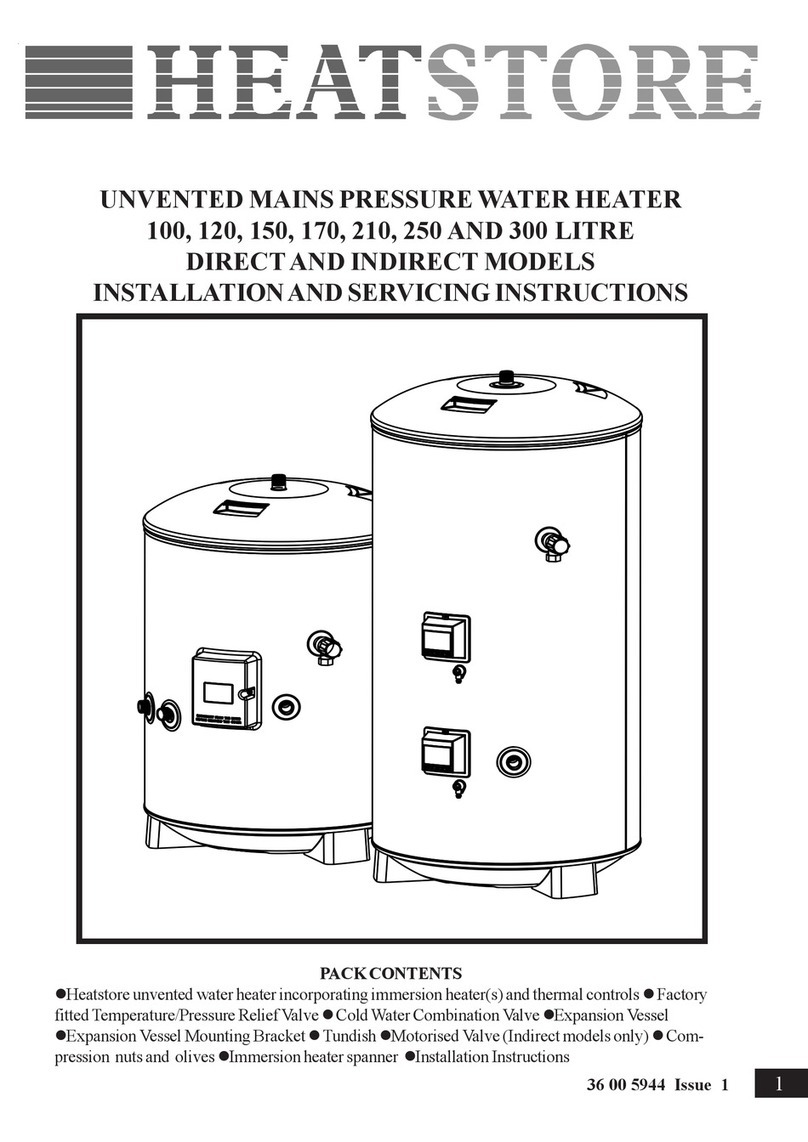 Heatstore HSUDC100 Installation and servicing instructions