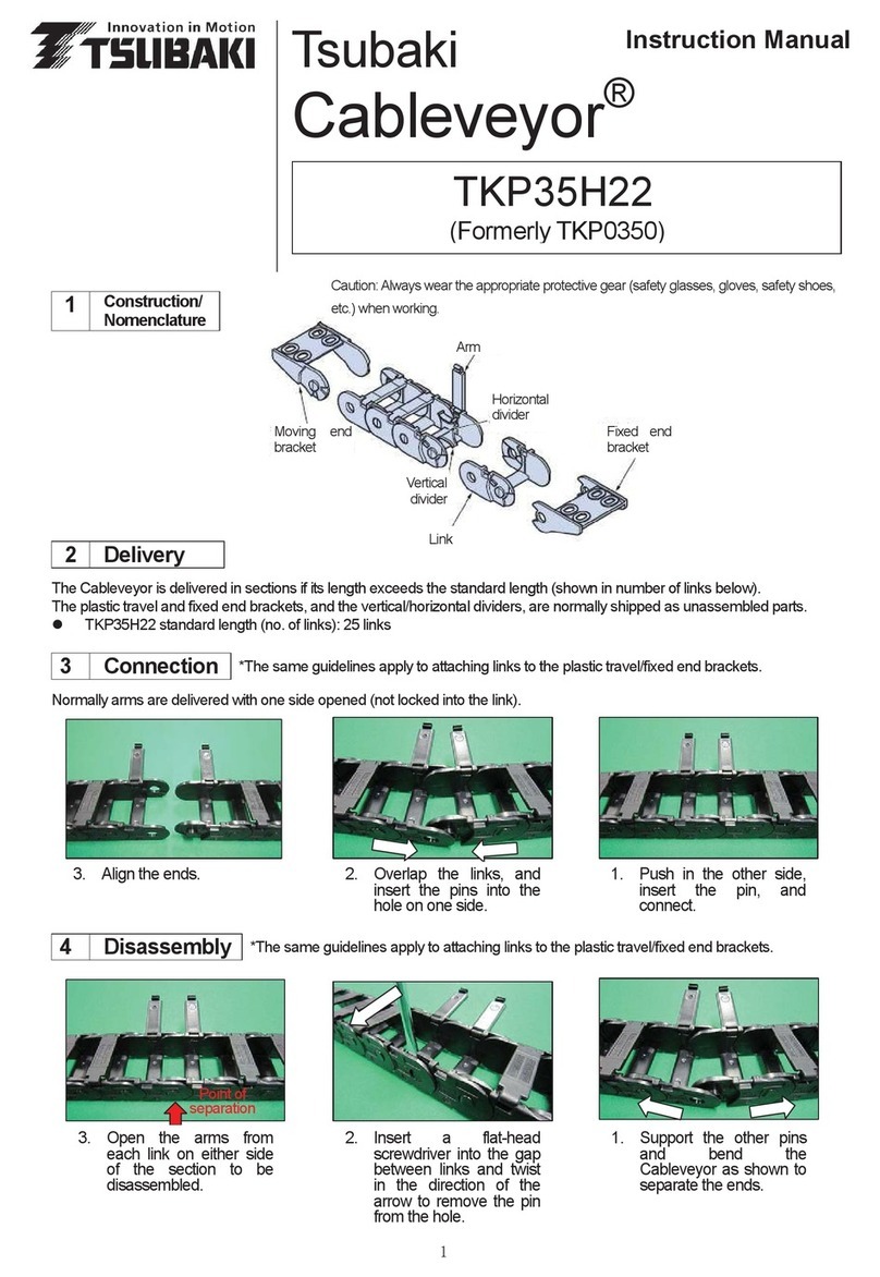 Tsubaki Cableveyor TKP35H22 instruction manual