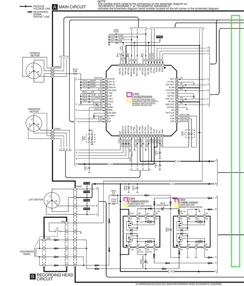 Panasonic SJ-MR220 Schematic diagrams