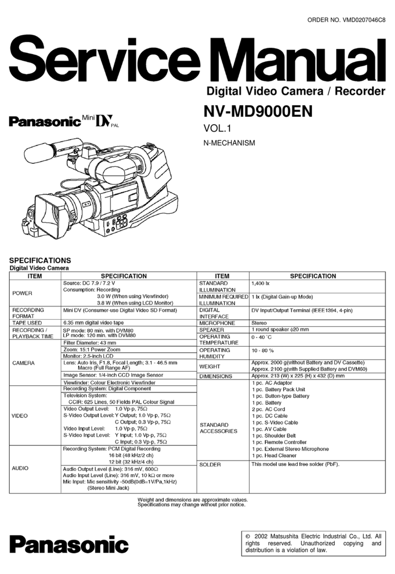 Panasonic NV-MD9000EN User manual
