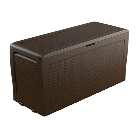 Keter SAMOA RATTAN BOX 270 L 17209570 User manual
