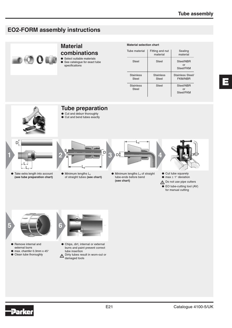 Parker EO2-FORM Assembly instructions