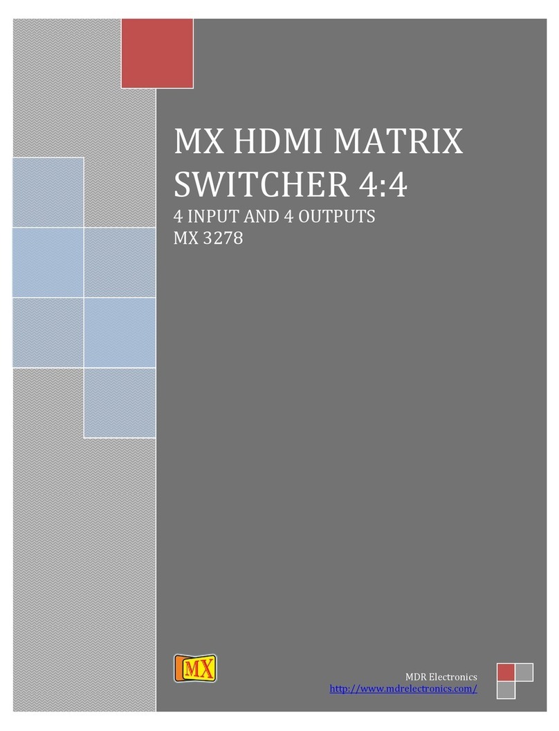 MDR Electronics MX 3278 User manual