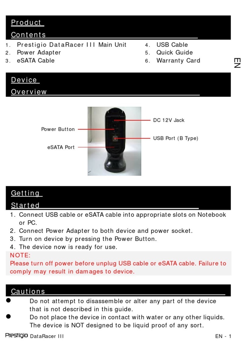 Prestigio DataRacer III User manual