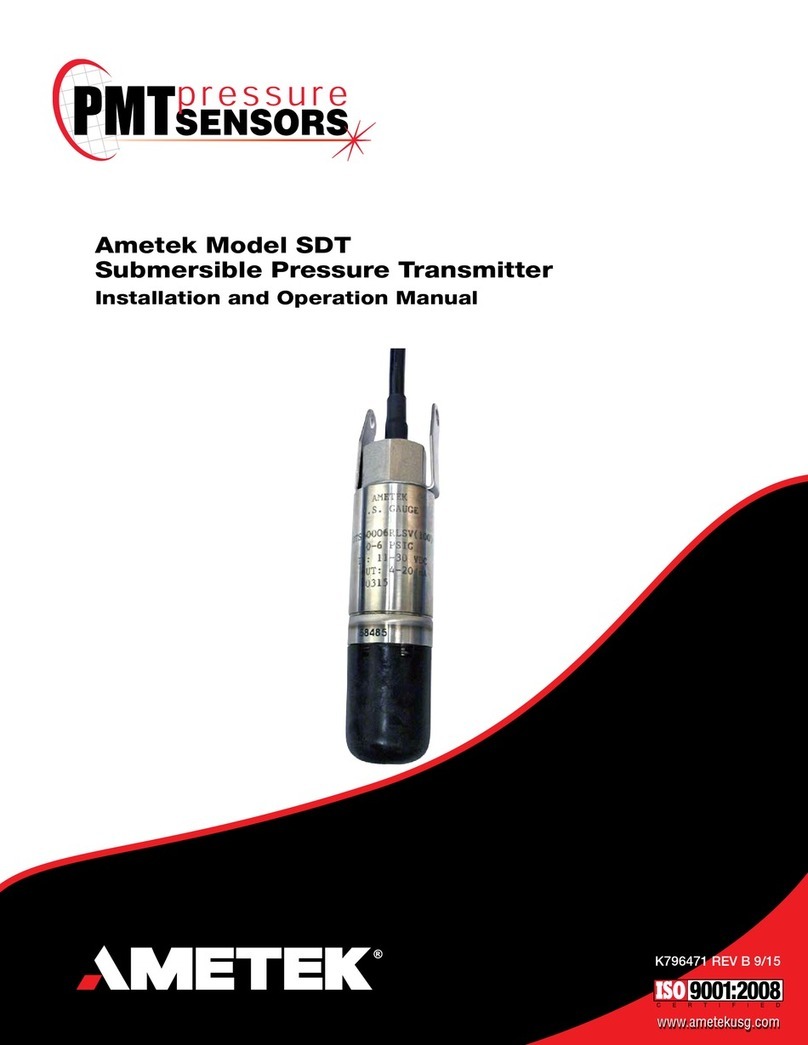 Ametek SDT Installation and operation manual