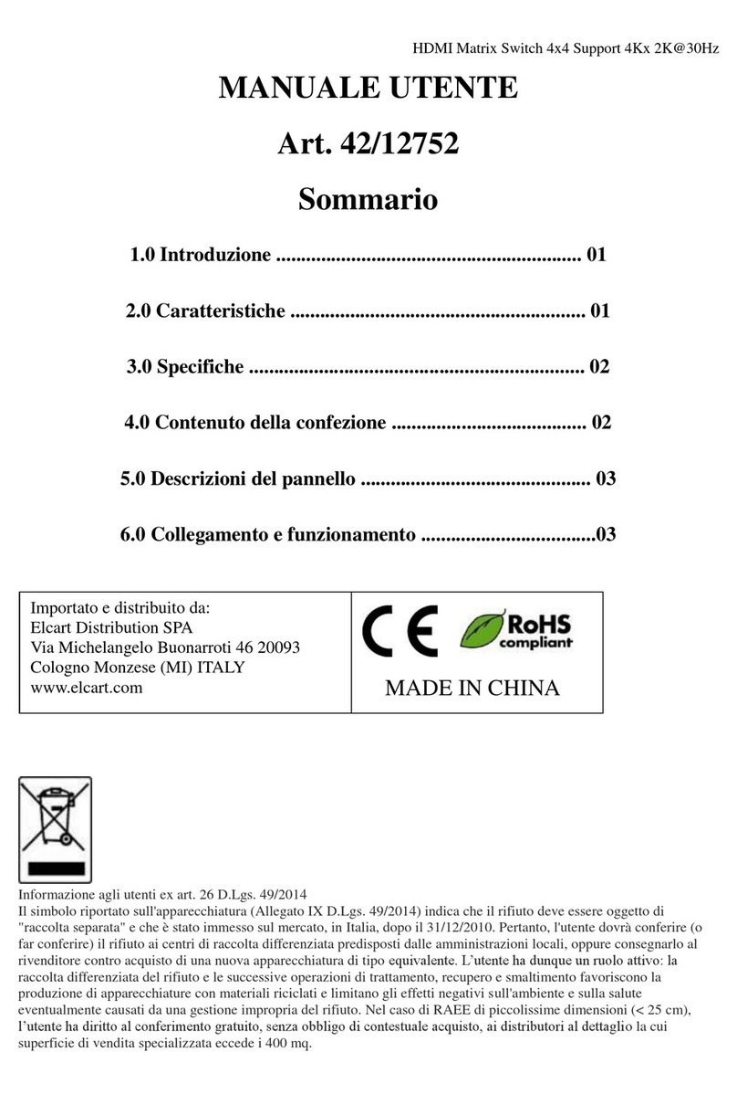 ELCART 42/12752 user manual ELCART 42/12752 user manual