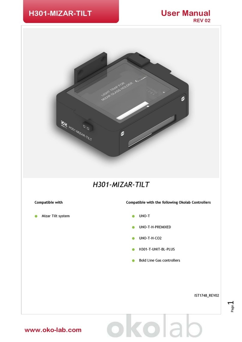 Okolab H301-MIZAR-TILT user manual