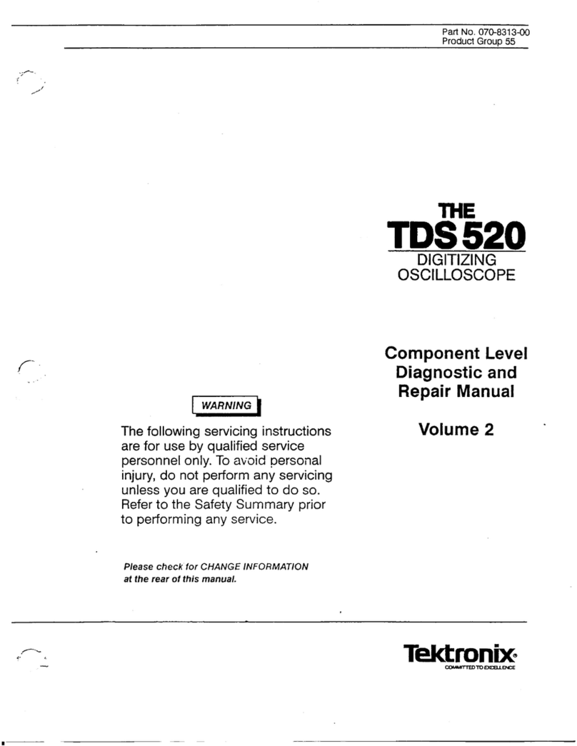 Tektronix TDS 520 Operating instructions