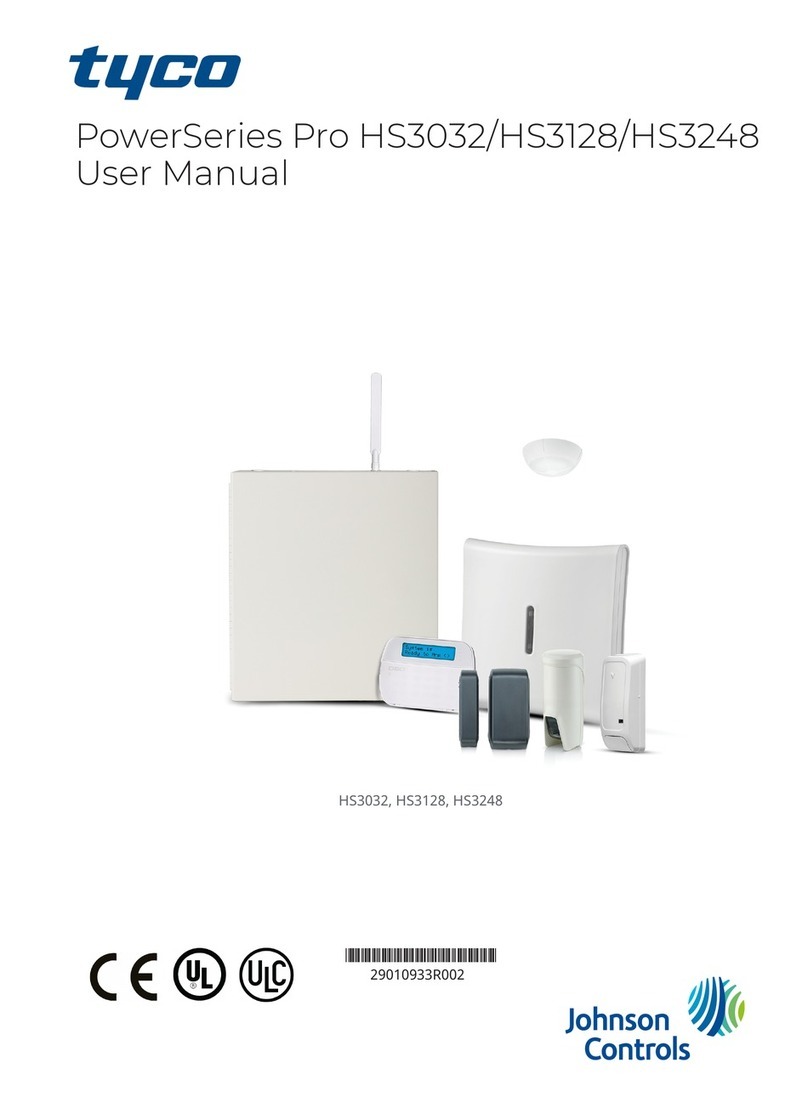 Johnson Controls Tyco PowerSeries Pro HS3032 User manual Johnson Controls Tyco PowerSeries Pro HS3032 User manual