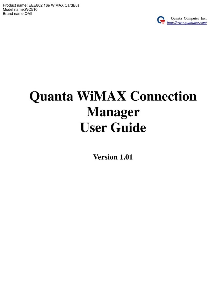Quanta Computer WiMAX WC510 user guide