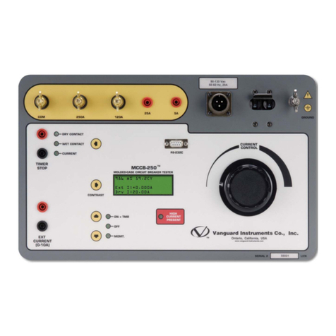 Vanguard Instruments MCCB-250 user manual