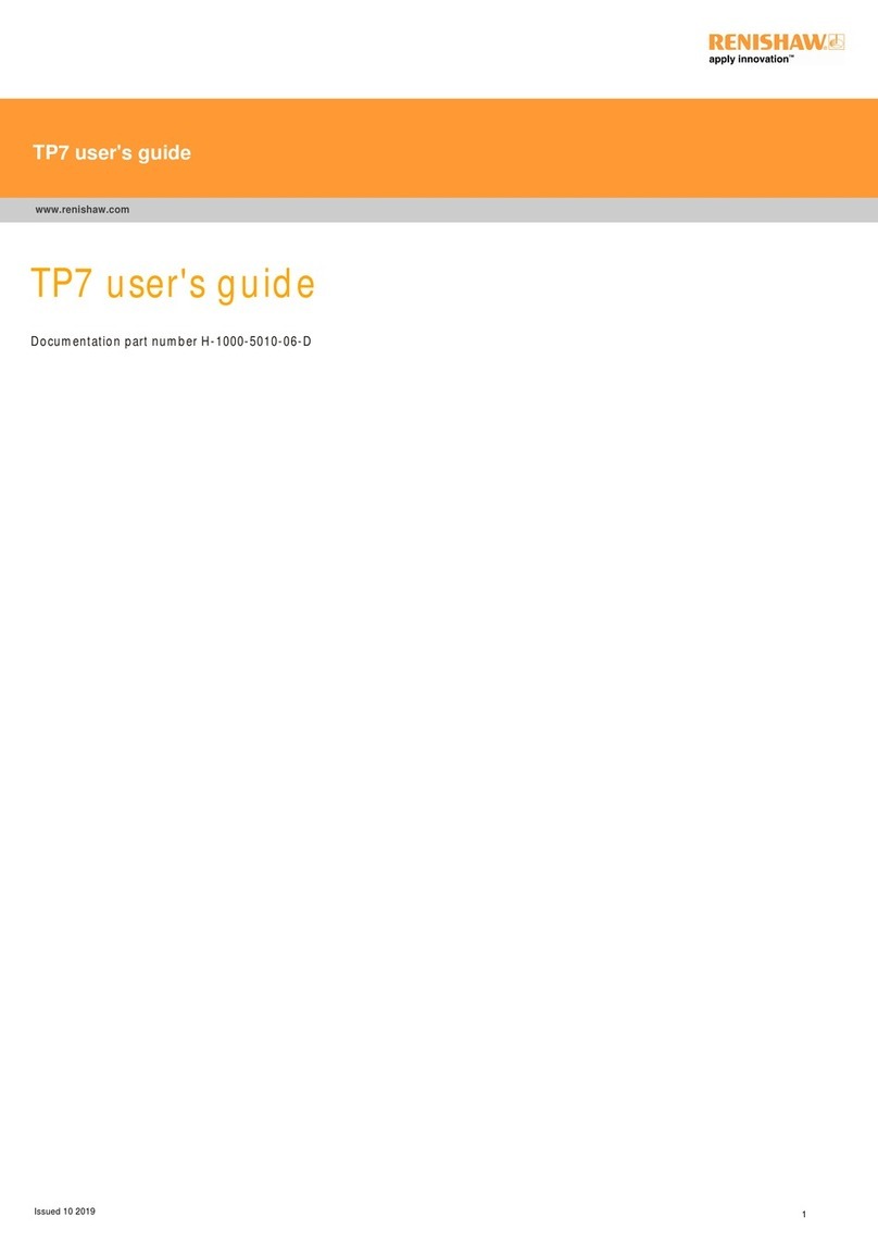 Renishaw TP7 Series User manual Renishaw TP7 Series User manual