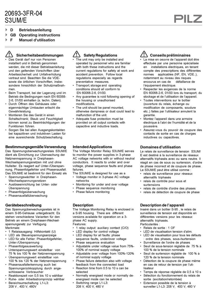Pilz S3UM/E User manual