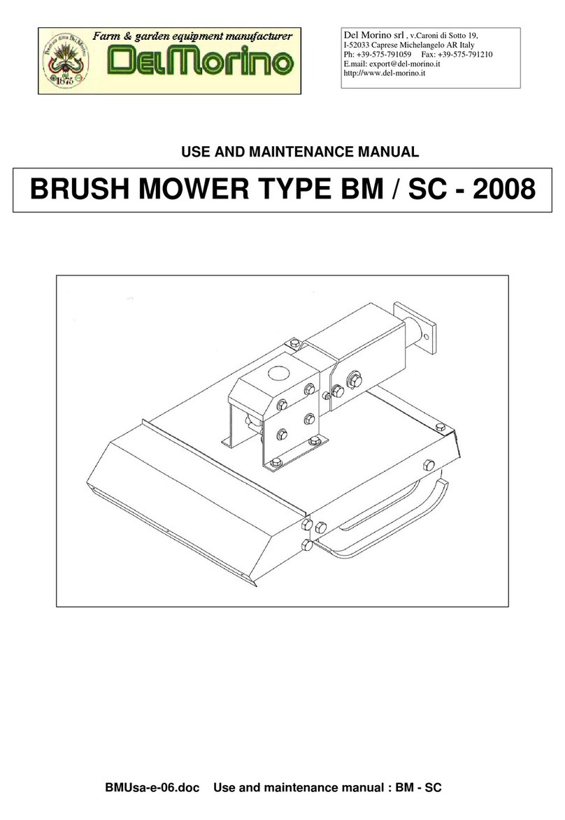 Del Morino BM Series Use and maintenance manual