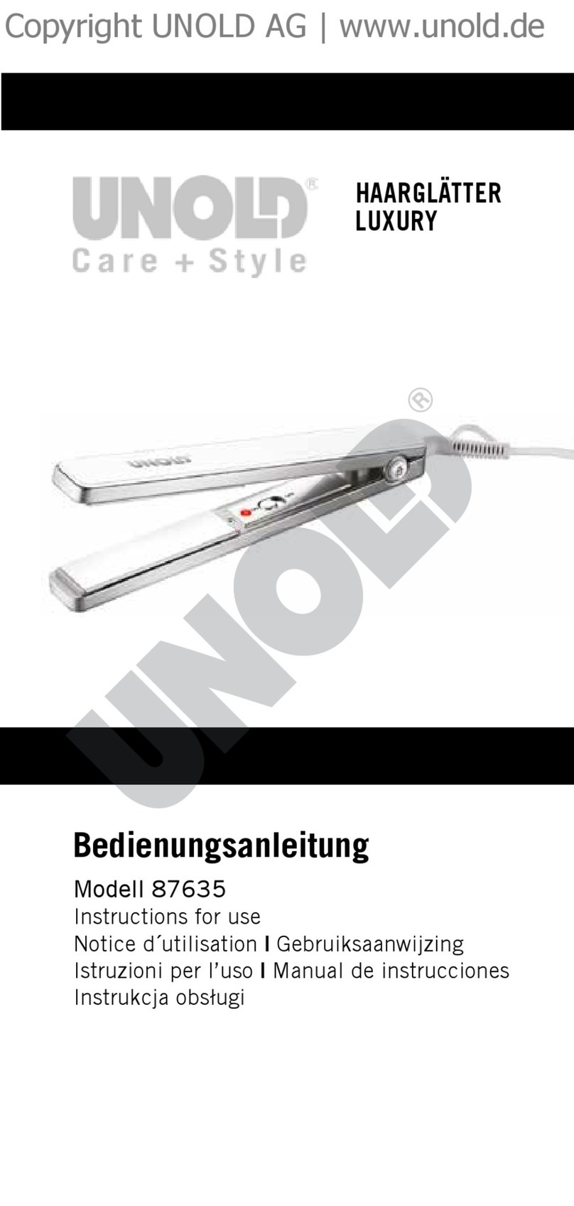 Unold 87635 Instructions for use