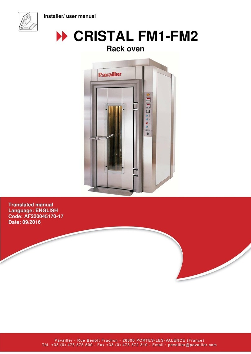 Pavailler CRISTAL FM1 installer and user manual